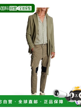 BALMAIN 男士休闲裤 AH1MH170CD077CA AW2023 灰色 徽标休闲裤