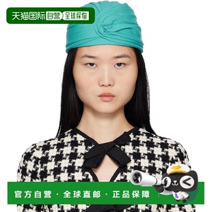 1h可退 潮奢 valentino 华伦天奴 女士 蓝色 Rigid Wool Turban