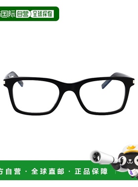 SAINT LAURENT 男士眼镜 SL718SLIM001 CO 黑色 徽标平光镜