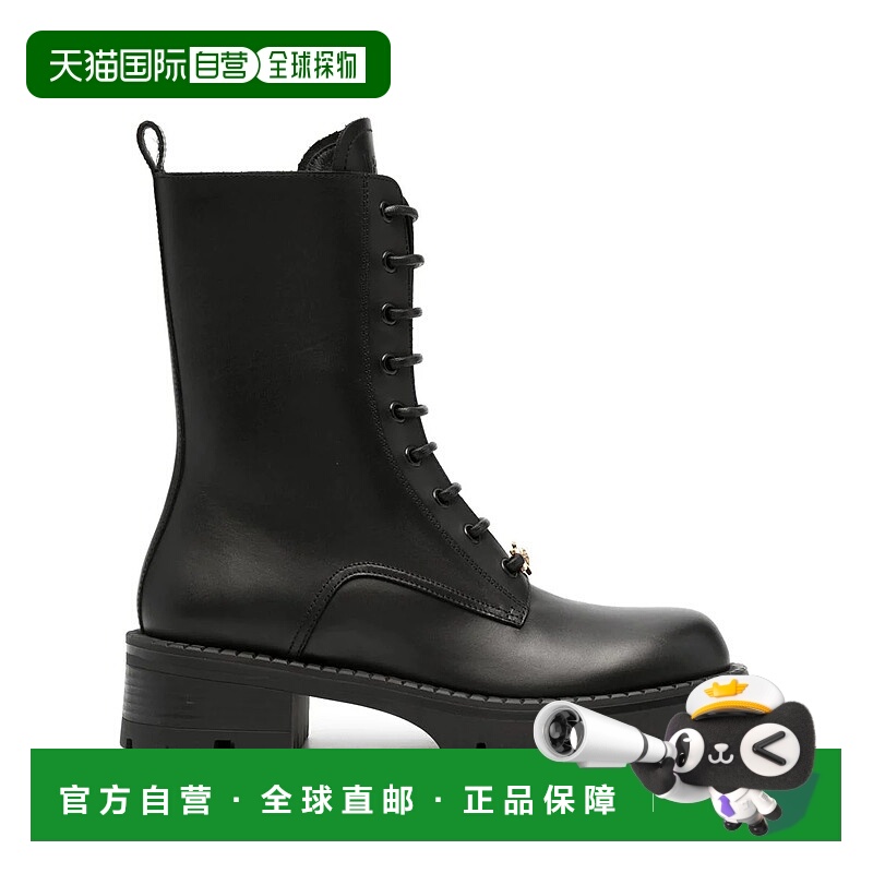 1h可退 VERSACE 女士靴子 10113871A022541B00VBLACKVERSACEGOLD