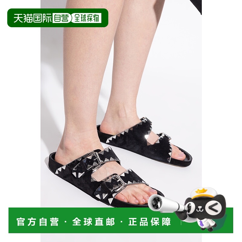 1h可退 ISABEL MARANT 女士凉鞋 SD0014FAC2B04SBLACKSILVER
