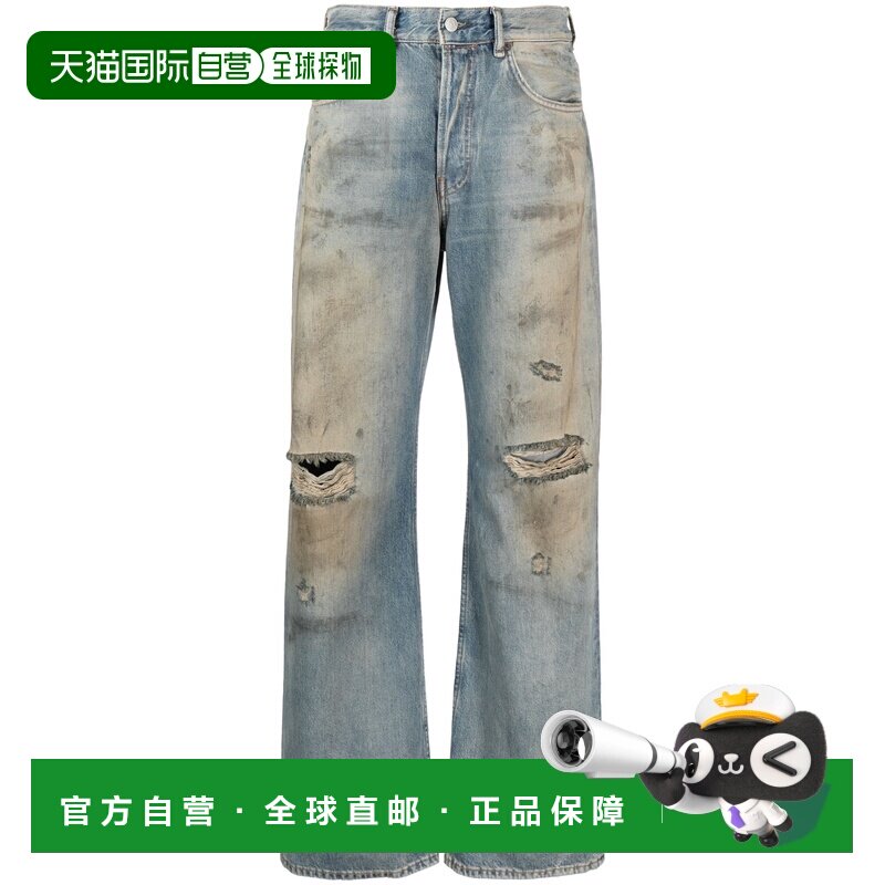ACNE STUDIOS 女士牛仔裤 A00402AUZ CO 灰色直筒裤图片
