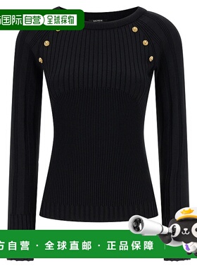 BALMAIN 女士针织衫 GF1ARA60KJ450PA AW2025 黑色 针织上衣