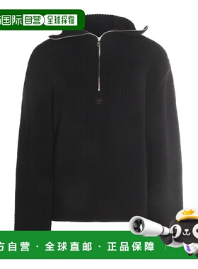 1h可退 潮奢 Courreges 女士 黑色羊毛针织衫 325MPU243TFI003699