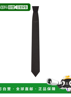 GIVENCHY 男士领带 BP1061P0Y3001 SS2026 黑色 真丝提花领带