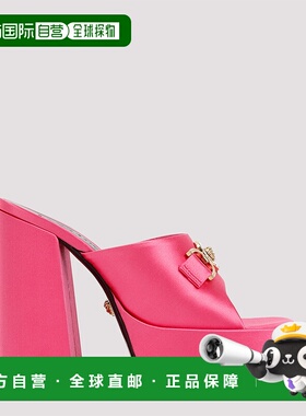 VERSACE 女士凉鞋 10101771A006191PO2V AW2023 粉红色高跟鞋单鞋