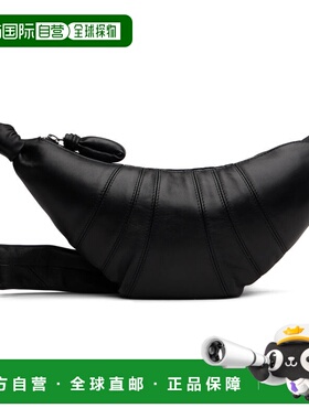 1h可退 潮奢 Lemaire 男士 黑色小号 Croissant 单肩包 BG0003LL0