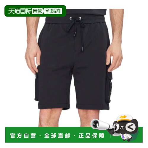 1h可退 MOOSE KNUCKLES 男士短裤 M14MR794833 SS2025 黑色新款