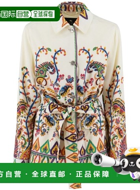 1h可退 潮奢 Etro 艾特罗 女士 佩斯利印花繫帶夾克 WRCA012299SP