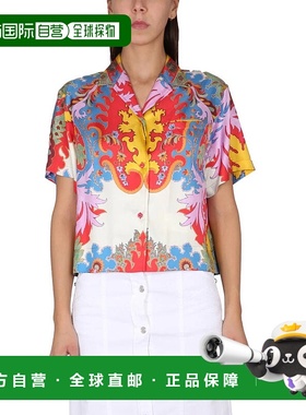 1h可退 ETRO 女士衬衫 1240147150600-4 SS2023 红色 Etro Silk S