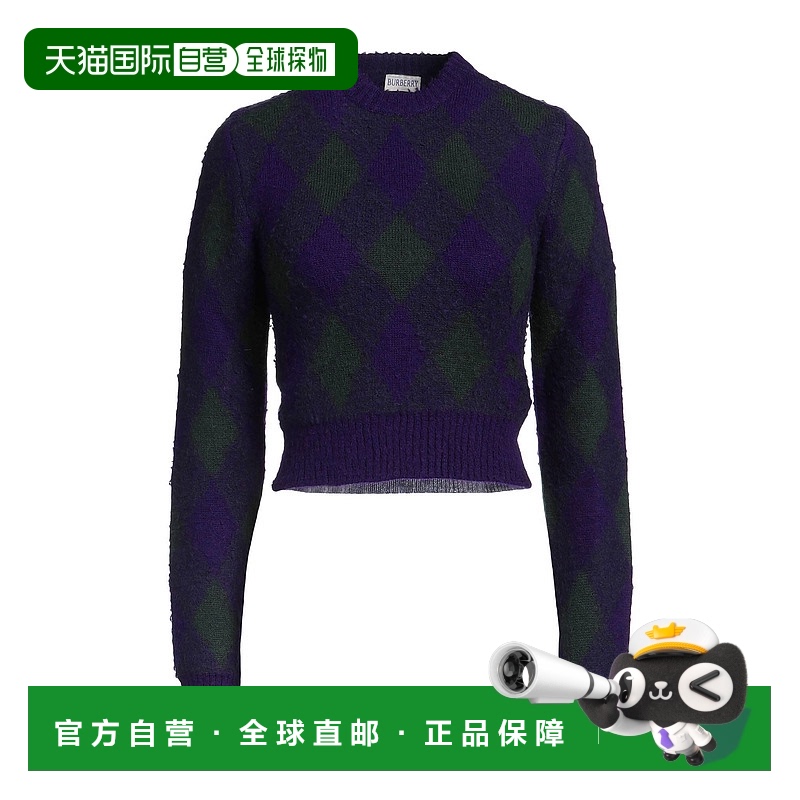 1h可退 潮奢 Burberry 巴宝莉 女士 毛衣 purple紫色 舒适时尚
