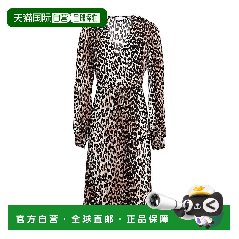 1h可退 潮奢 GANNI 甘尼 女士 中长连衣裙 beige米色 舒适时尚