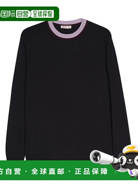 VALENTINO 男士针织毛衣 VKC29EA00YD8 SS2024 黑色 长袖针织衫
