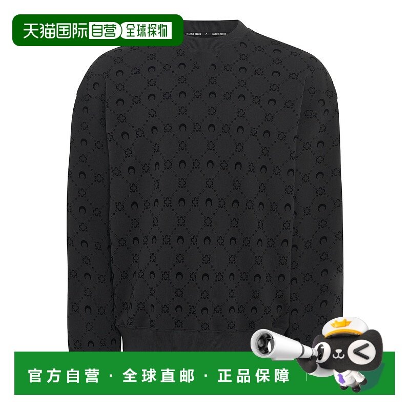 1h可退 MARINE SERRE 男士针织衫 UST022A008999 AW2025 黑色