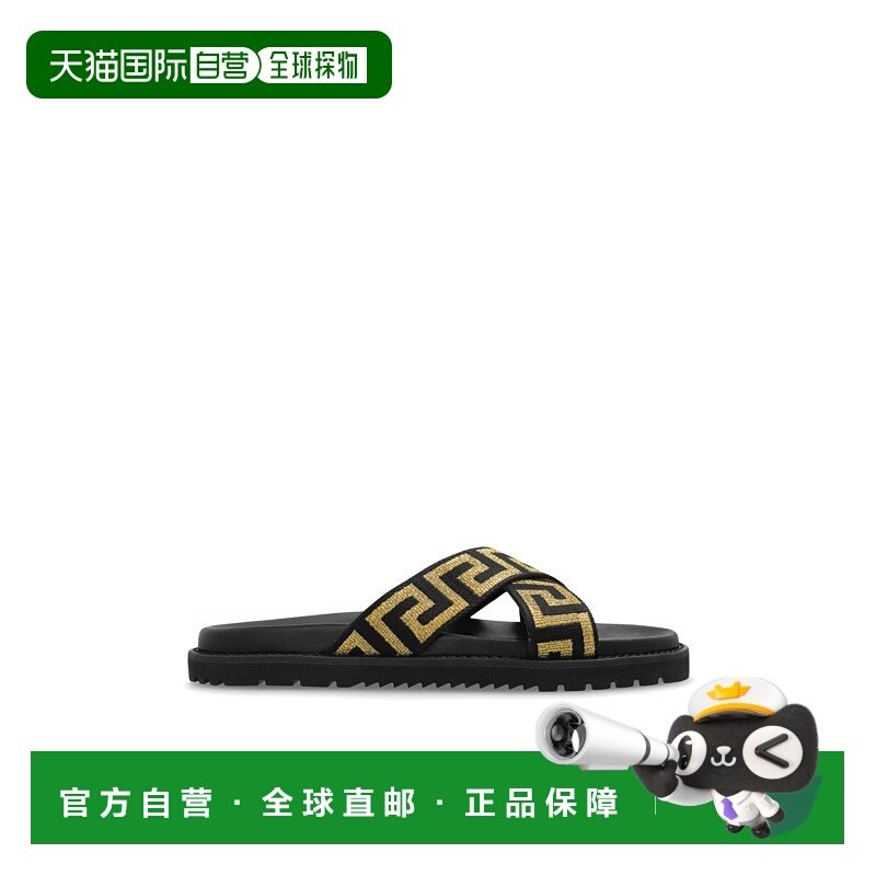 VERSACE 男士凉鞋 10161881A146352B130 CO 黑色 SANDALS FABRIC,流行男鞋,其他凉鞋,淘宝优惠券,粉丝福利购,淘宝优惠卷