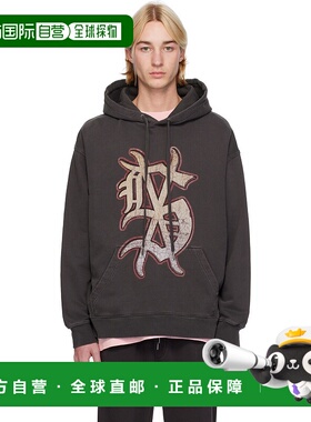 1h可退 潮奢 Ksubi 男士 黑色 Dug Out Biggie 连帽衫 MFA24FL017