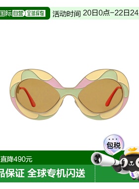 1h可退 潮奢 Marni 玛尼 女士 太阳眼镜 yellow黄色 舒适时尚