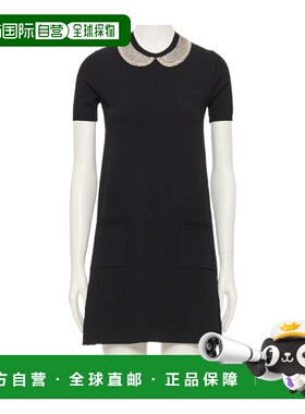 VALENTINO 女士连衣裙 BKD14QA1K0NO SS2026 黑色 短袖连衣裙