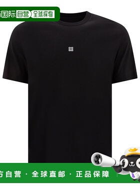 GIVENCHY 男士T恤 BM716G3YCD001 SS2025 黑色 T-shirt with logo