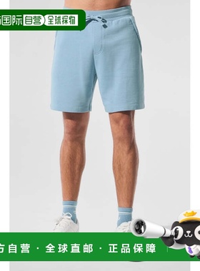 alo yoga 宽松中腰系带三分休闲短裤 男款 灰色m6082rAthletic He