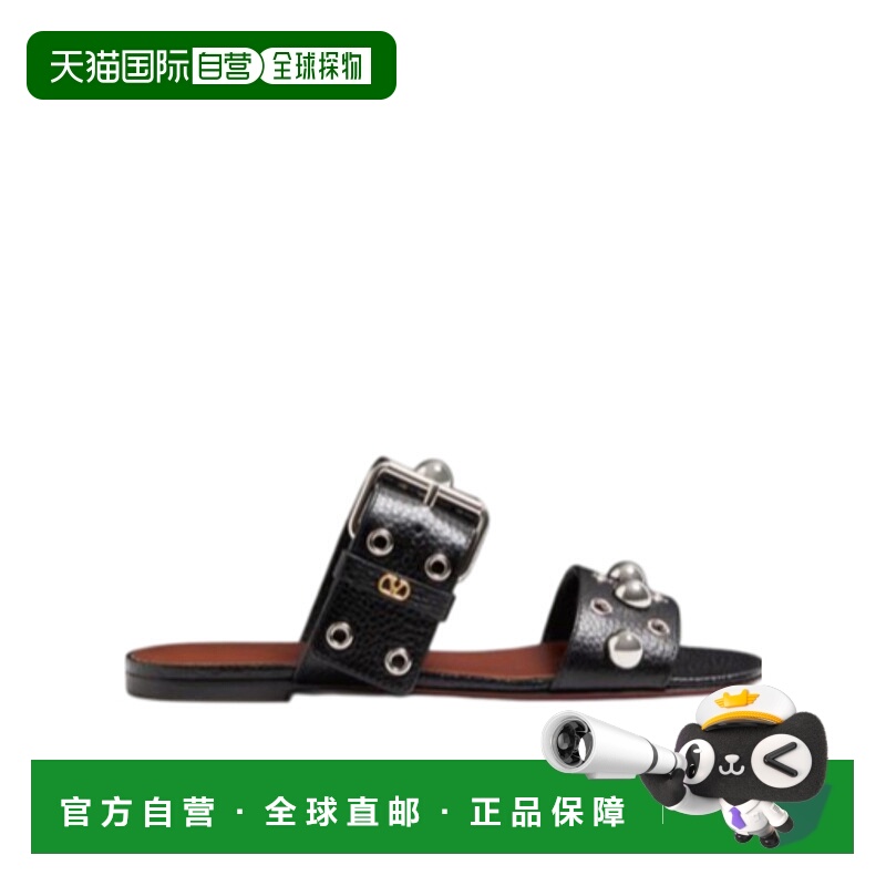 1h可退 VALENTINO 女士凉鞋 WS0MM4DKV0NO SS2025 黑色 露趾平底