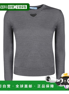 PRADA 女士针织毛衣 P24Q2O165PF0031 SS2025 灰色 Long-sleeved