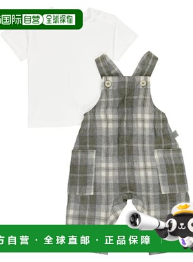 1h可退 潮奢 il gufo 婴儿 T-shirt and overalls 棉质套装童装