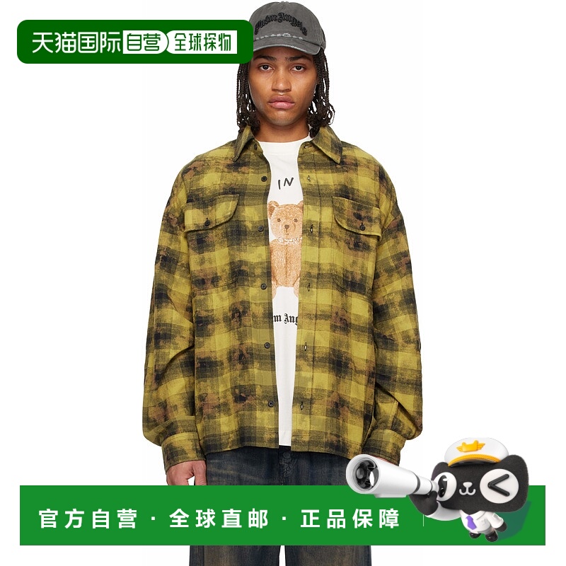 1h可退 潮奢 Palm Angels 棕榈天使 男士 黄色 & 黑色 Curved Log