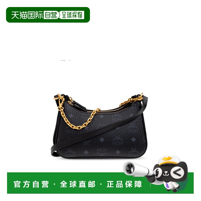 1h可退 MCM 女士斜挎包 MWHFSTA100BK SS2025 黑色 Shoulder bag