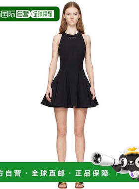 1h可退 潮奢 Balmain 巴尔曼 女士 黑色 Flared Pleated 连衣裙 E