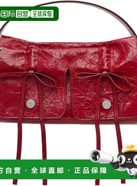 1h可退 潮奢 Acne Studios 艾克妮 女士 红色多袋手提包 A10367