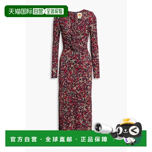 1h可退 潮奢 FARM RIO 女士 剪口印花针织中长连衣裙 326904CHELS