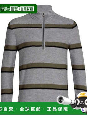 ICEBREAKER Waypoint 美利奴羊毛半拉链毛衣 男士长袖