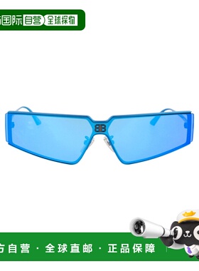 【99新未使用】BALENCIAGA 男士太阳镜 BB0192S003 AW2025 蓝色 B