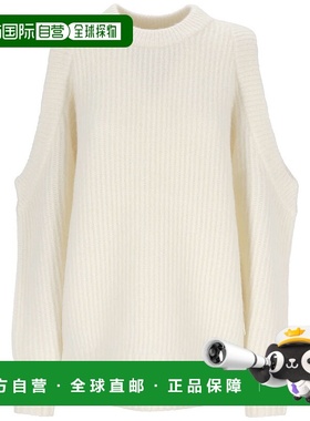 GANNI 女士T恤 K1925135 AW2023 浅棕色 GANNI Chunky sweater wi