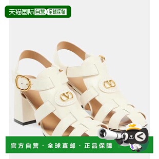 华伦天奴 女士 VLogo 1h可退 皮质渔夫凉鞋 Valentino 潮奢