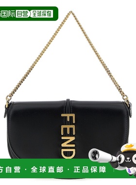 FENDI 女士斜挎包 8M0529ANSSF0KUR AW2025 黑色 Fendigraphy 链