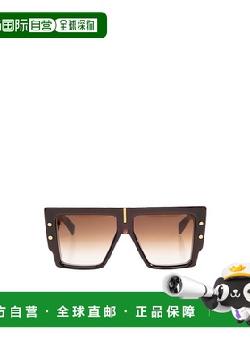 1h可退 BALMAIN 男士太阳镜 BPS144C57 SS2024 黑色 方形太阳镜