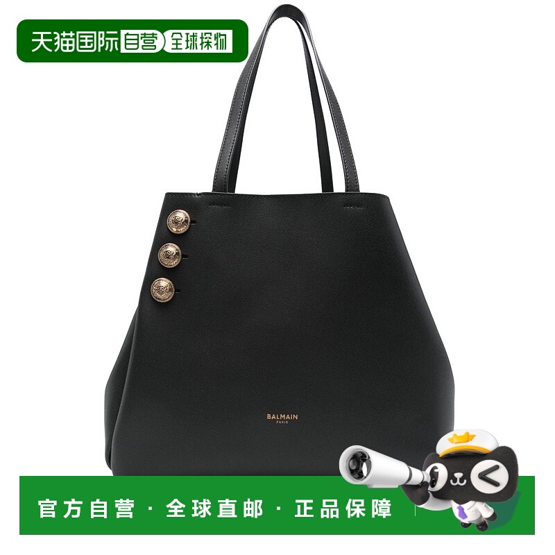 1h可退 BALMAIN 女士斜挎包 DN1FE836LGSR0PA SS2025 黑色