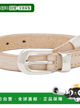 1h可退 潮奢 Our Legacy 男士 灰白色 2 CM 腰带 A4258CCW