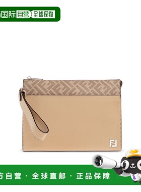 1h可退 潮奢 Fendi 芬迪 男士 標誌牌拉鍊手拿包 7VA491AV83