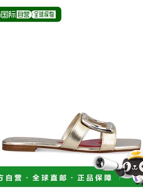 1h可退 奢淘 Roger Vivier 带扣细节方头拖鞋 女 RVW74738070KAC