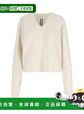 1h可退 潮奢 rick owens 瑞克 欧文斯 女士 白色毛线衫 RP02E4650