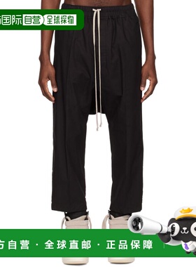 潮奢 rick owens 瑞克 欧文斯 男士 黑色 Temple Drawstring Crop