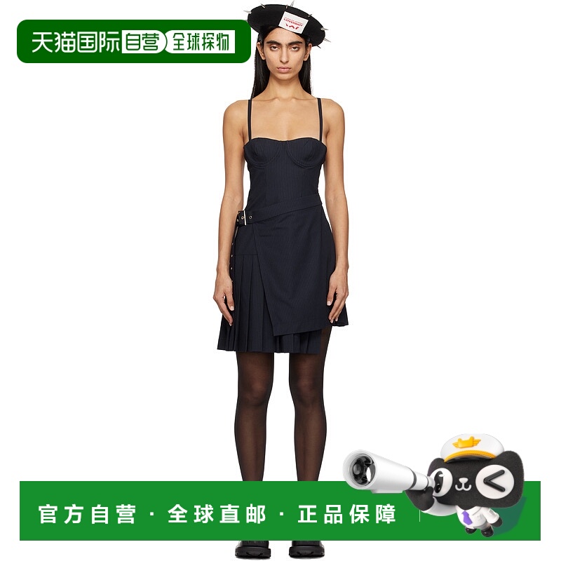 1h可退 潮奢 Charles Jeffrey Loverboy 女士 海军蓝 Kilt 连衣裙