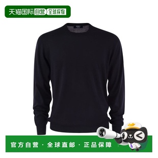 7UI070126 AW2024 Wool 男士 Virgin 针织毛衣 Pure FEDELI 黑色