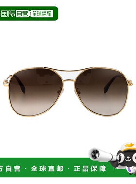 FENDI 女士太阳镜 FE40200U30F SS2026 金色 飞行员太阳镜