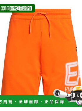 1h可退 潮奢 Ea7 男士 短裤 orange橙色 舒适时尚