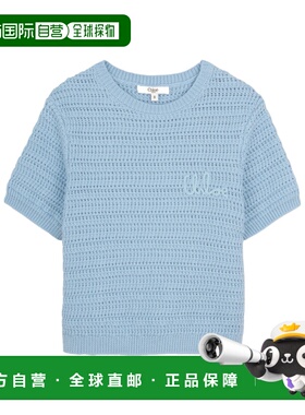 CHLOÉ 女童衬衫 C2122580J SS2026 蓝色 圆领套头衫