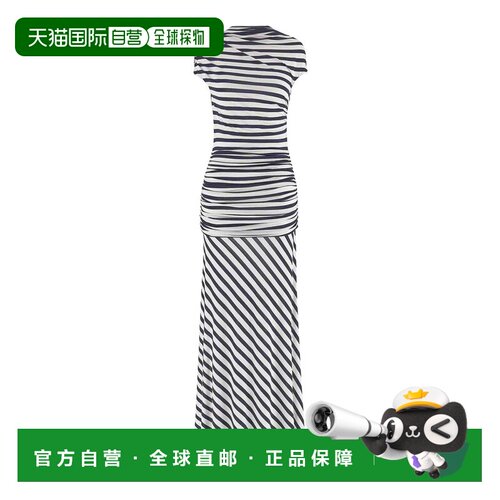 SELF-PORTRAIT 女士连衣裙 SS26170XNAVY SS2026 花色包臀裙长裙